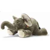 peluche steiff elephant couche gris st064050