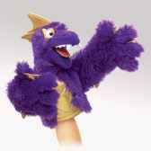 marionnette peluche monstre mystique pi violet folkmanis 2946