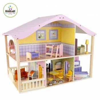 Maison de poupées pivotante pastel KidKraft -65260