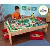 table de train et circuit en bois waterfalmountain kidkraft 17850