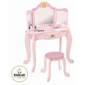 coiffeuse et tabouret princesse kidkraft 76123