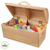 malle de rangement round top naturelle kidkraft 14541