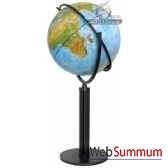 globe stellanova lumineux 64 cm physique avec meridien en metacartotheque egg sl64elegan