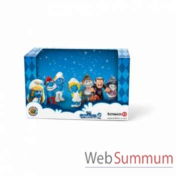 Ensemble de schtroumpfs, film 2012 schleich -41339