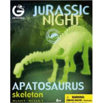 Gw jurassic night - apatosaurus phosphorescent - 40cm Geoworld -CL287K