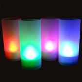 lot de 6 bougies led multicolore avec photophore produits zen scl002sx6