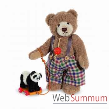 Ours teddy bear sigi with panda 24 cm hermann -17041 9