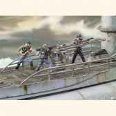 figurine kit a peindre canonniers de sous marin allemand seconde guerre mondiale s12 s02