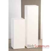 colonne en bois blanc brillant 70 cm casablanca design 51924