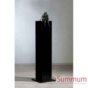 Colonne en mdf noir brillant Casablanca Design -71294