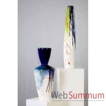 Vase \"colours\" coloré vitré Casablanca Design -96556