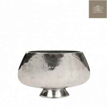 Vase oval roma l30l9h18 aluminium -130301