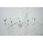 chandelier chrome 12bras kaemingk 484013