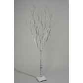 arbre bouleau papier neige avec paillettes ignifuge 160 cm kaemingk 688310