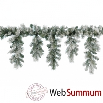Guirlande enneigée icicle 340 branches 270 cm Kaemingk -688881