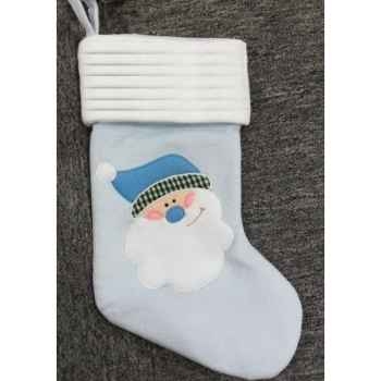 Chaussette noel 45cm bleu Peha -JL-40611