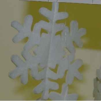Guirlande flocons de neige 7x15cmx200cm Peha -RN101340