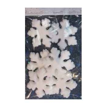 6 fig à susp flocons de neige 7,5cm Peha -RN-40150