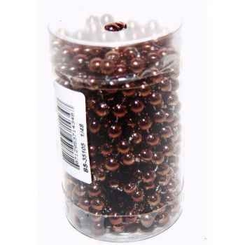 Chaine perles 8mmx5m marron brillant Peha -BS-35105