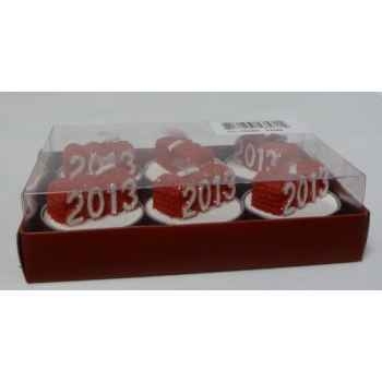 6 bougies carrées -2013- 12x5,5cm Peha -CL-10385