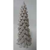 bougie sapin 22cm blanc peha c10430