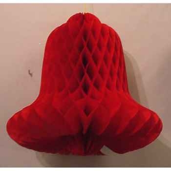 2 cloches-papier 16cm rouge Peha -PH-16-2R
