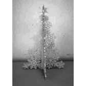 sapin en bois flocon neige 35cm blanc peha gf 70375