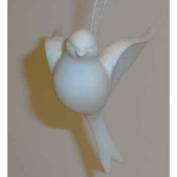 Fig a susp oiseau 13cm blanc mat Peha -TR-27840