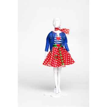 Lucy polka dots Dress Your Doll -S313-0702