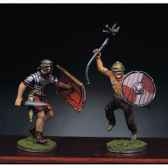 figurine soldat romain et barbare en train de lutter ii ra 014
