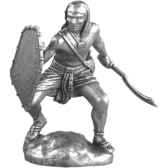 figurines etains guerrier nubien eg012