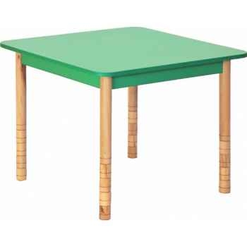 Table carrée en couleurs bleu Novum -4478922