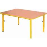 table novum hauteur ajustable 40 59 cm jaune 4411005