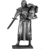 figurines etains chevalier de la table ronde tristan et siege tr006