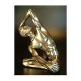 figurine bronze homme yoga body talk wu72467