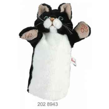 Marionnette chat noir / blanc 27 cm Ramat -2028943