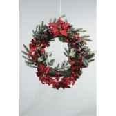 couronne poinsettia baies kaemingk 685185