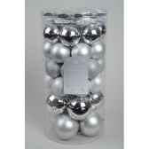 boules etoiles plastique mix argent kaemingk 23112