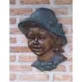 fille avec chapeau decoration murale hw1217br bs
