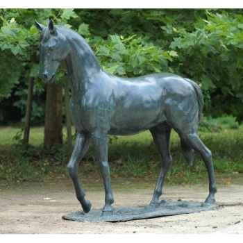 Sculpture bronze grand cheval -B674