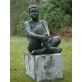 femme nue assise b1091