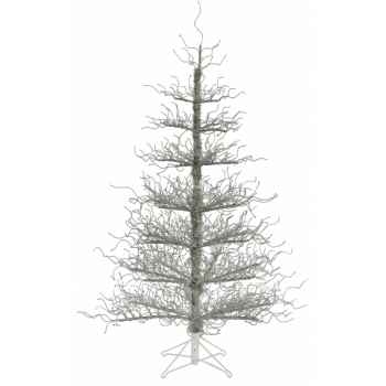 Sapin deco tree silver wrapped h152 Van der Gucht -31WDTS152