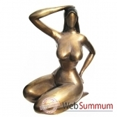 statuette femme contemporaine en bronze brz1020m