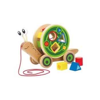 Escargot roulant avec jeu de formes Hape -E0349