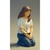 figurine blue jeans flower of love bj18410