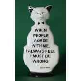 figurine chat wild cat i must be wrong wic02