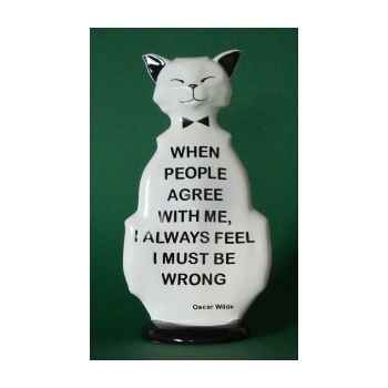 Figurine chat - wild cat i must be wrong - wic02