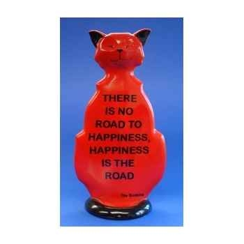 Figurine chat - wise cat road to happiness - wic05