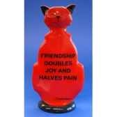 figurine chat wise cat friendship wic06