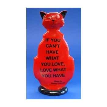 Figurine chat - wise cat love what you have - wic07